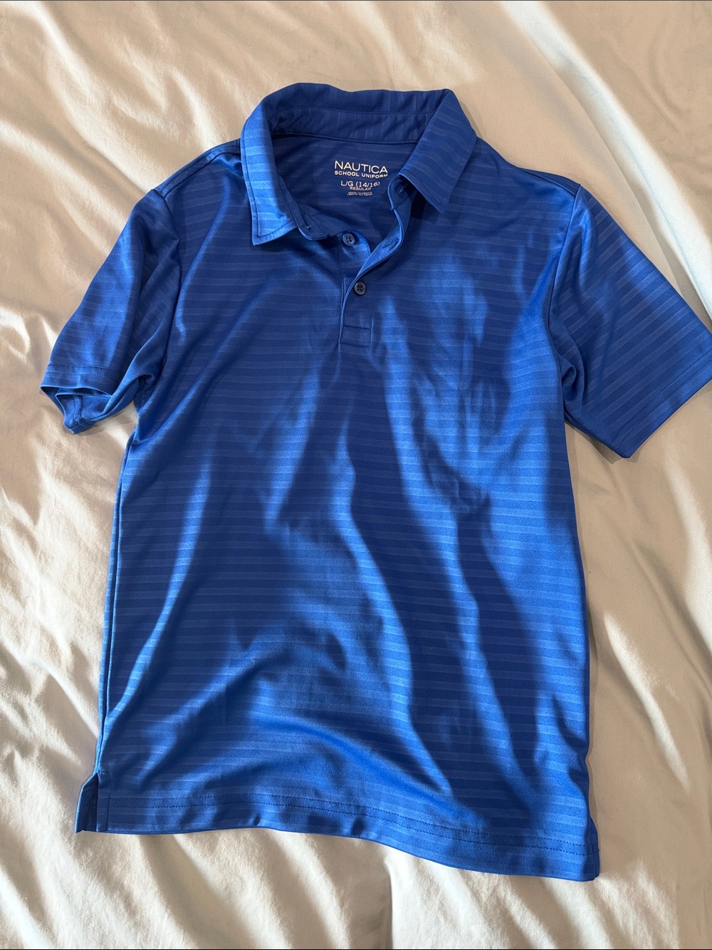 Nautica boy Royal Blue Short Sleeve Polo